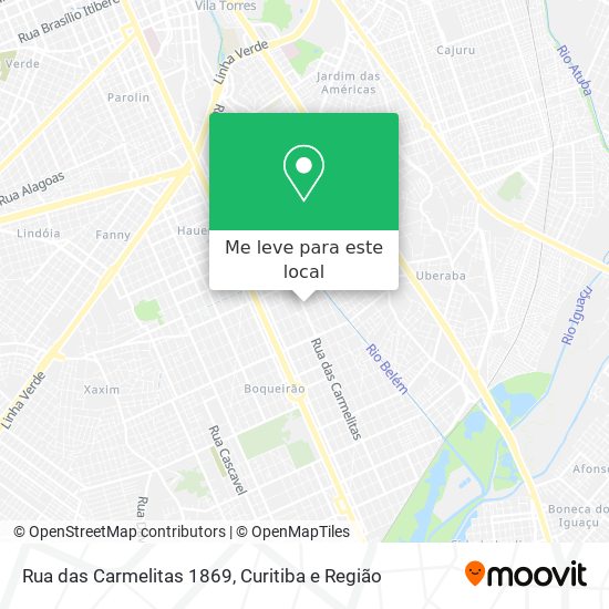 Rua das Carmelitas 1869 mapa