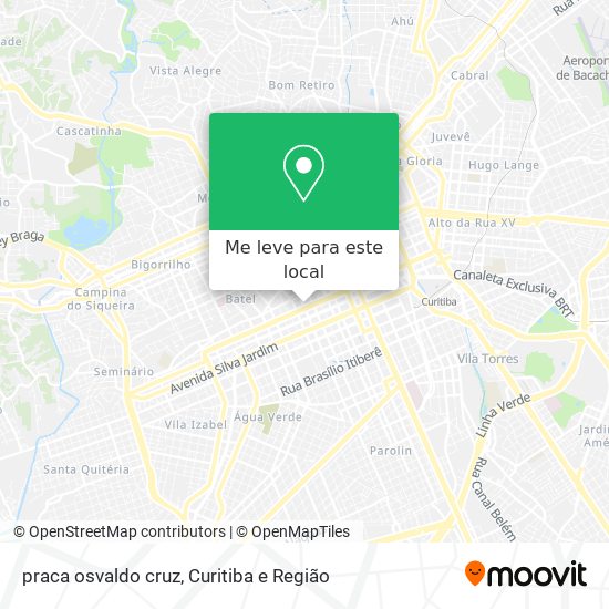 praca osvaldo cruz mapa