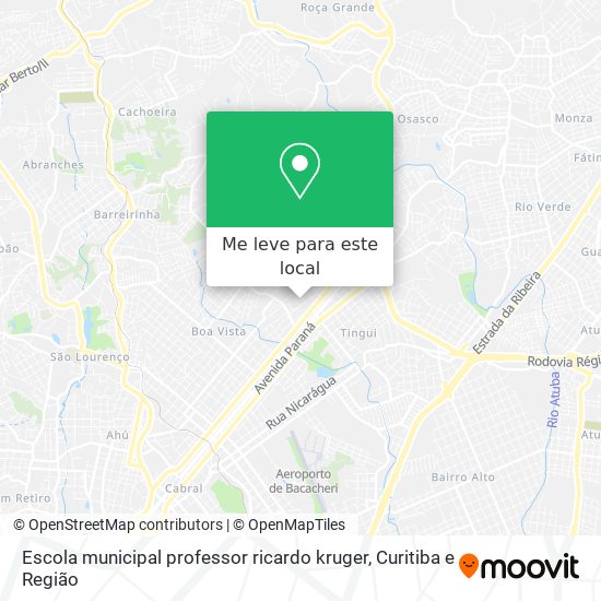 Escola municipal professor ricardo kruger mapa