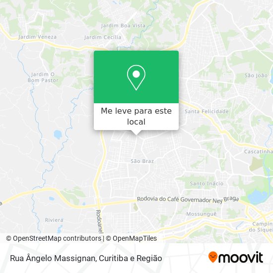 Rua Ângelo Massignan mapa
