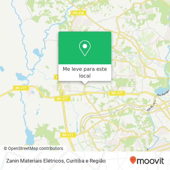 Zanin Materiais Elétricos mapa