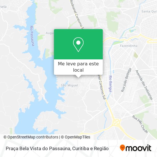 Praça Bela Vista do Passaúna mapa