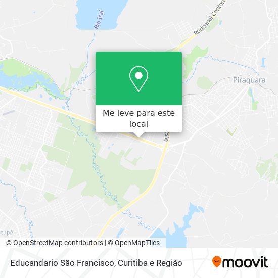 Educandario São Francisco mapa
