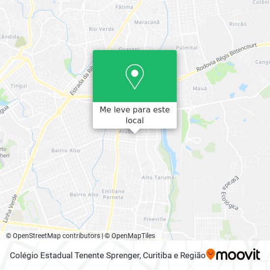 Colégio Estadual Tenente Sprenger mapa
