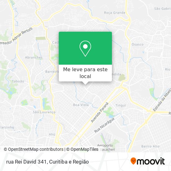 rua Rei David 341 mapa