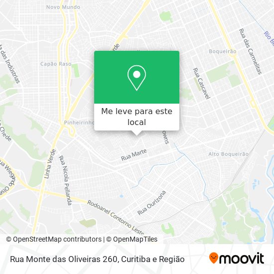 Rua Monte das Oliveiras 260 mapa