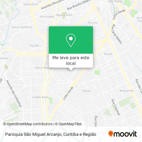 Paróquia São Miguel Arcanjo mapa