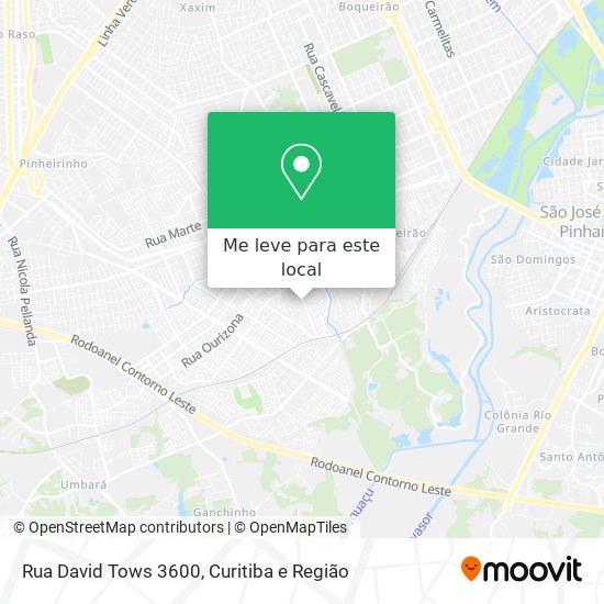 Rua David Tows 3600 mapa