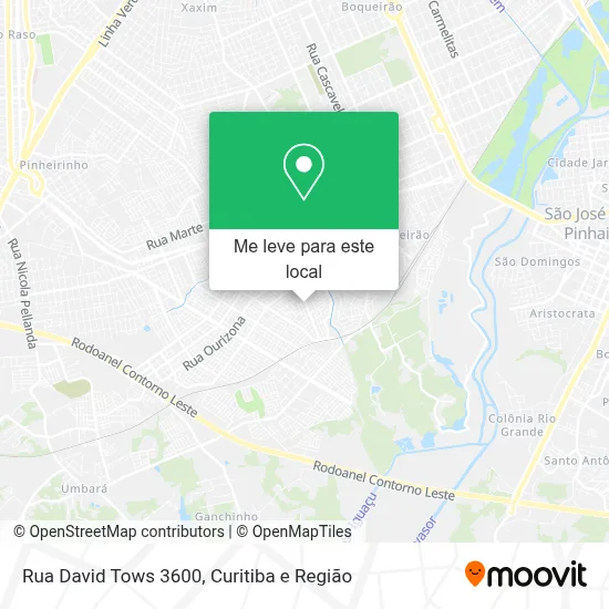 Rua David Tows 3600 mapa