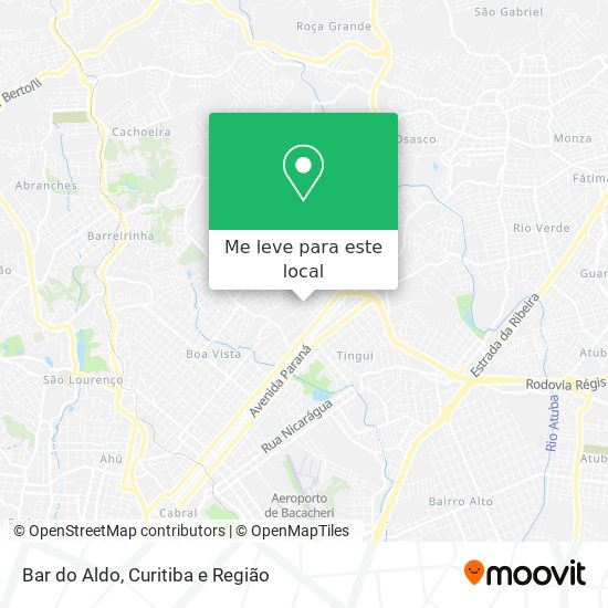 Bar do Aldo mapa