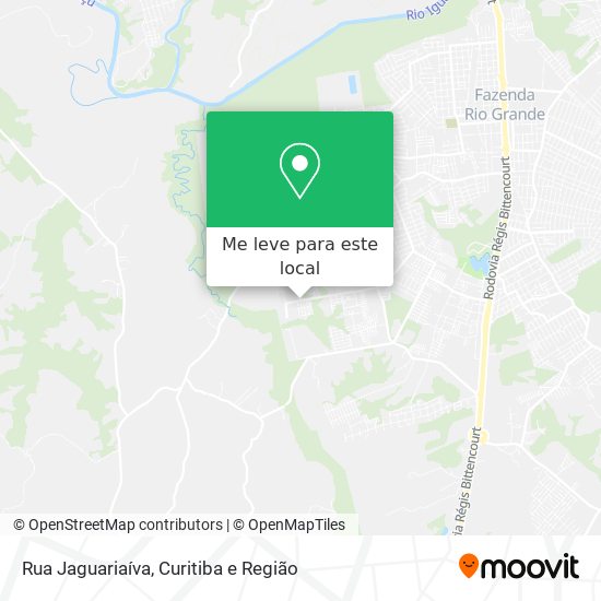 Rua Jaguariaíva mapa