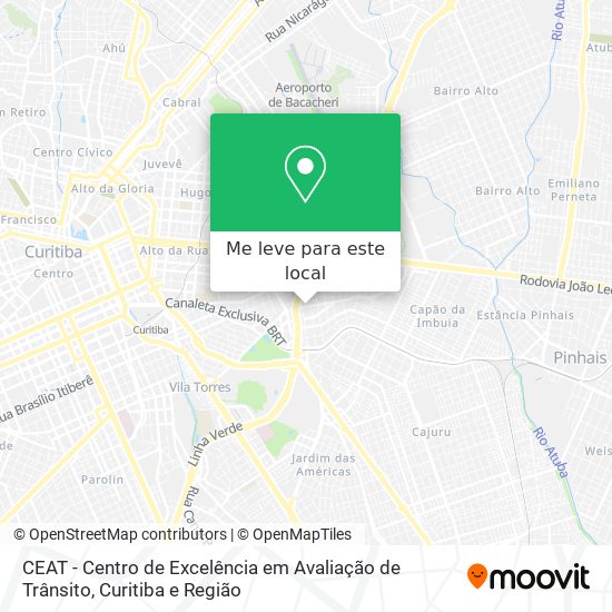 CEAT - Centro de Excelência em Avaliação de Trânsito mapa