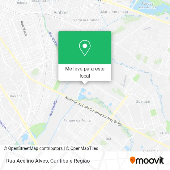 Rua Acelino Alves mapa
