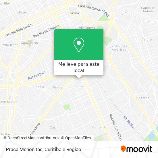 Praca Menonitas mapa