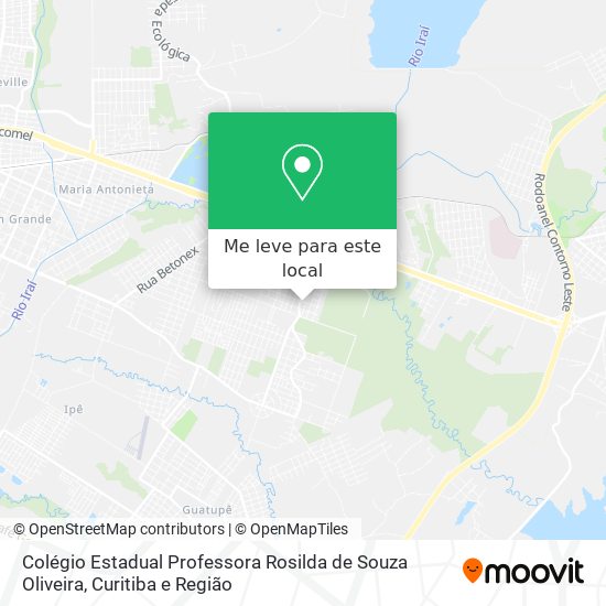 Colégio Estadual Professora Rosilda de Souza Oliveira mapa