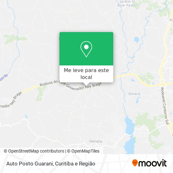 Auto Posto Guarani mapa