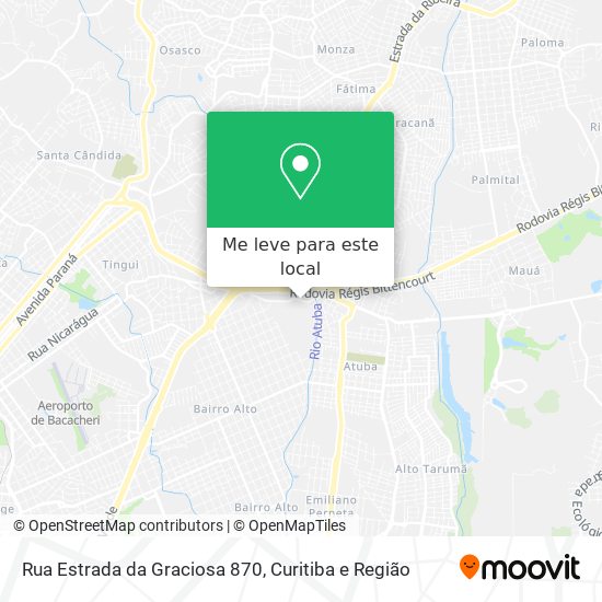 Rua Estrada da Graciosa 870 mapa
