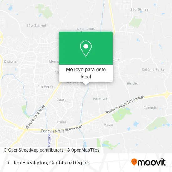 R. dos Eucaliptos mapa