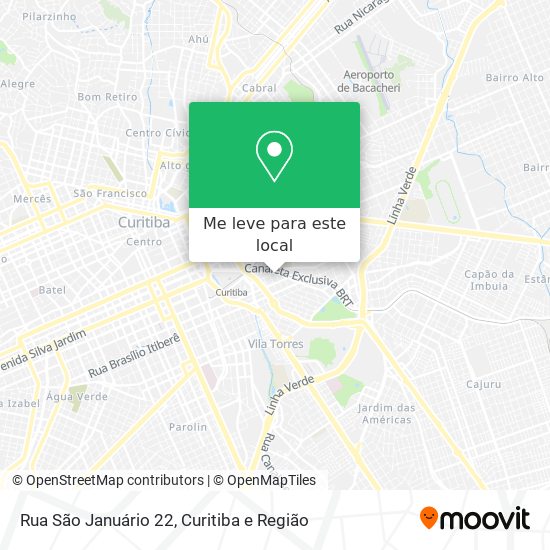 Rua São Januário 22 mapa