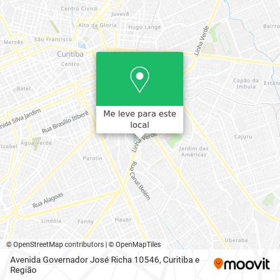 Avenida Governador José Richa 10546 mapa