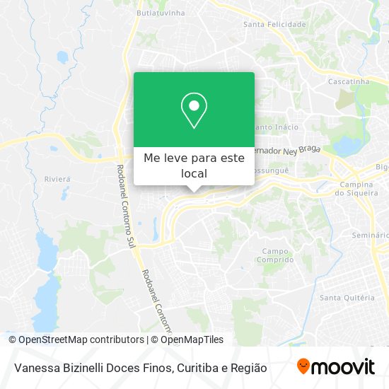 Vanessa Bizinelli Doces Finos mapa