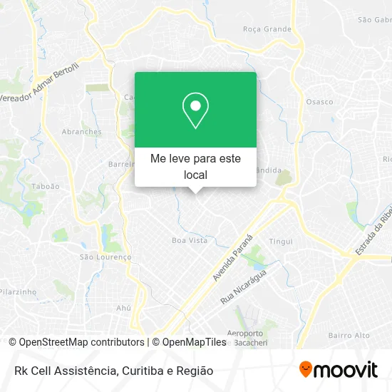 Rk Cell Assistência mapa