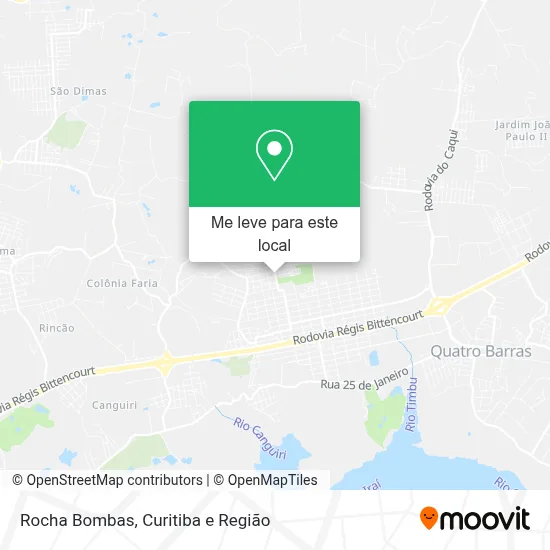 Rocha Bombas mapa