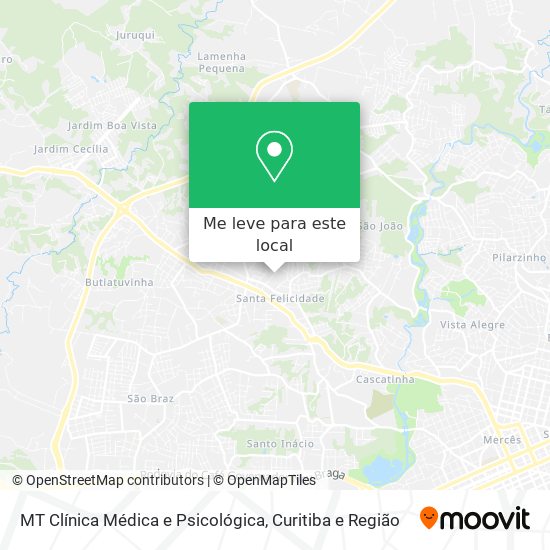 MT Clínica Médica e Psicológica mapa