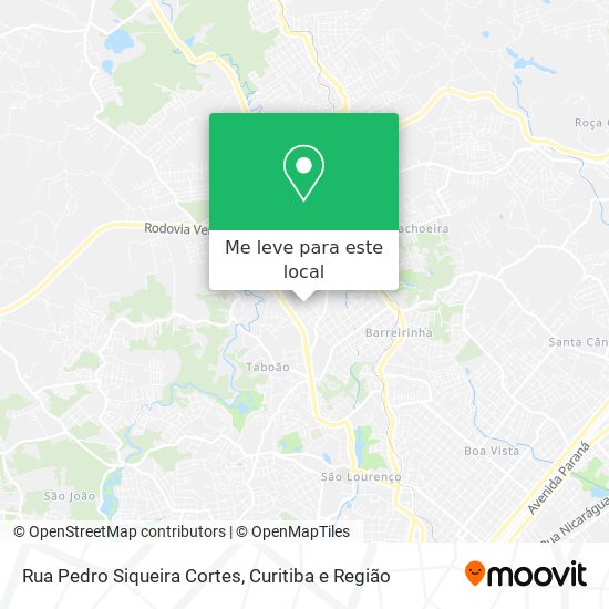 Rua Pedro Siqueira Cortes mapa