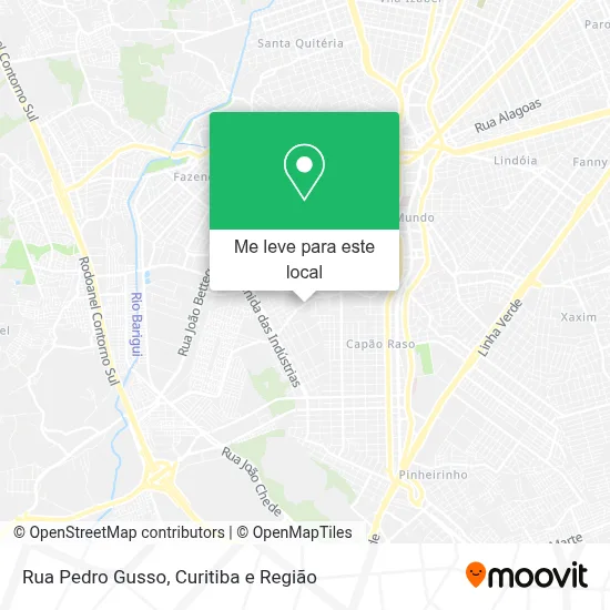 Rua Pedro Gusso mapa
