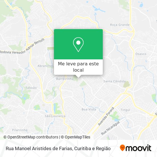 Rua Manoel Aristídes de Farias mapa