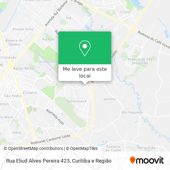 Rua Eliud Alves Pereira 423 mapa