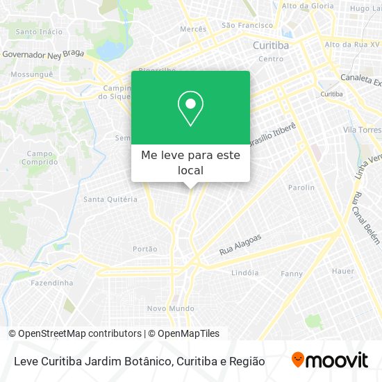 Leve Curitiba Jardim Botânico mapa