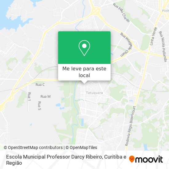 Escola Municipal Professor Darcy Ribeiro mapa
