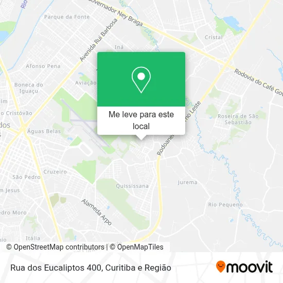 Rua dos Eucaliptos 400 mapa