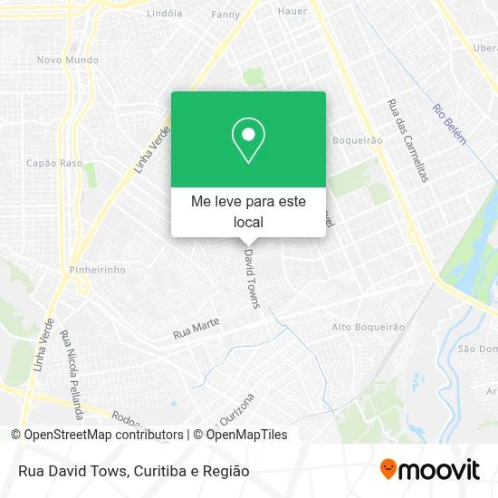 Rua David Tows mapa