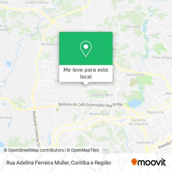 Rua Adelina Ferreira Muller mapa
