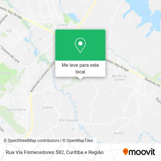 Rua Via Fornecedores 582 mapa