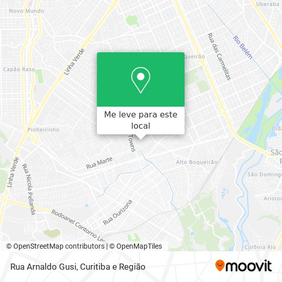 Rua Arnaldo Gusi mapa