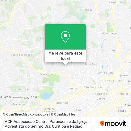 ACP Associacao Central Paranaense da Igreja Adventista do Sétimo Dia mapa