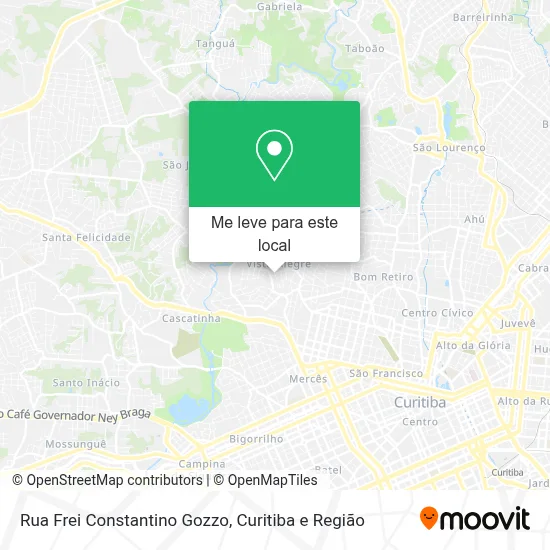 Rua Frei Constantino Gozzo mapa