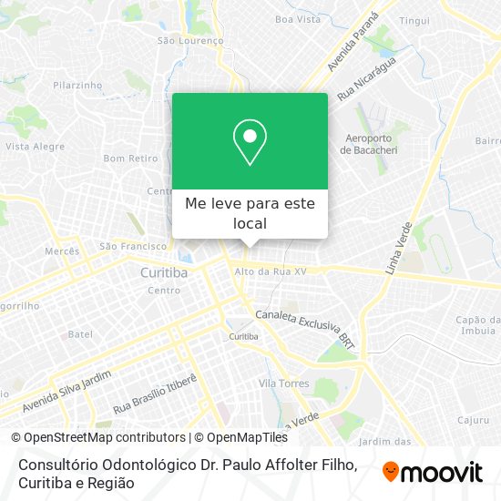 Consultório Odontológico Dr. Paulo Affolter Filho mapa