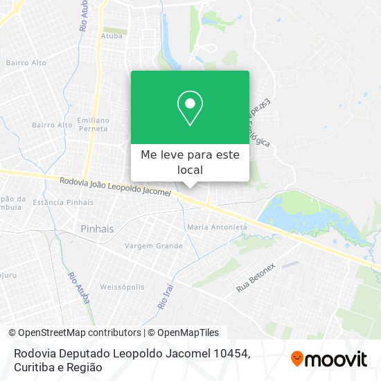 Rodovia Deputado Leopoldo Jacomel 10454 mapa