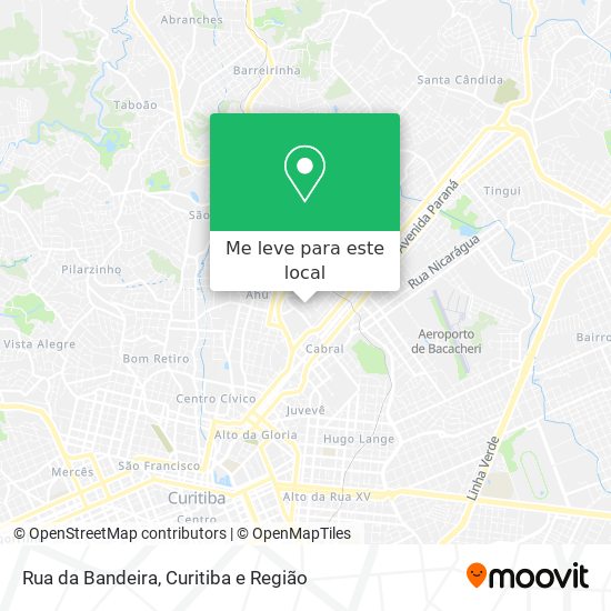 Rua da Bandeira mapa