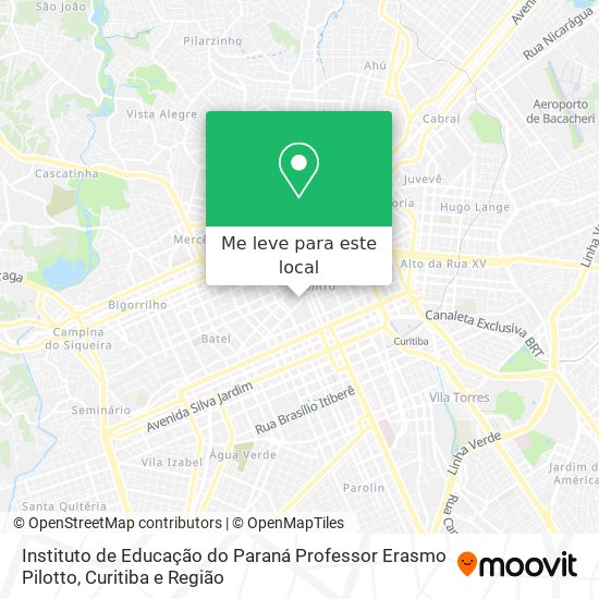 Instituto de Educação do Paraná Professor Erasmo Pilotto mapa