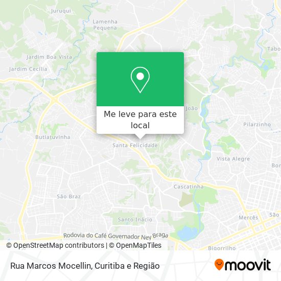 Rua Marcos Mocellin mapa