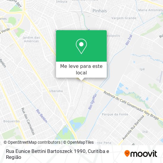 Rua Eunice Bettini Bartoszeck 1990 mapa