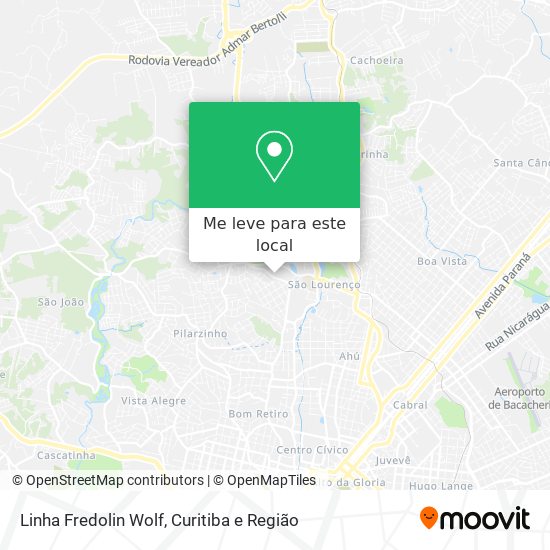 Linha Fredolin Wolf mapa