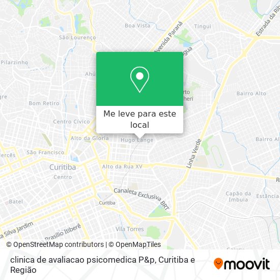 clinica de avaliacao psicomedica P&p mapa