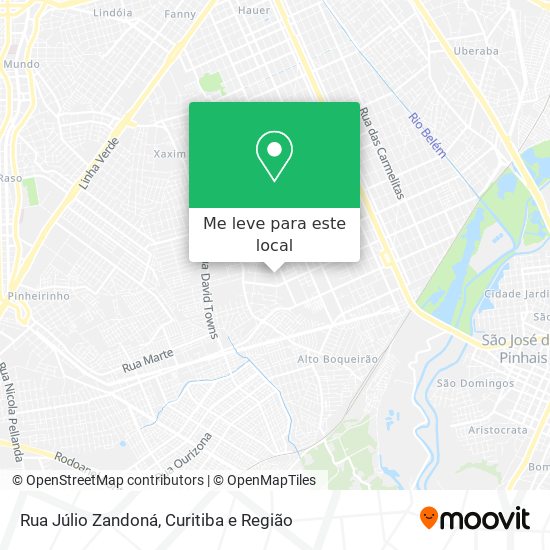 Rua Júlio Zandoná mapa